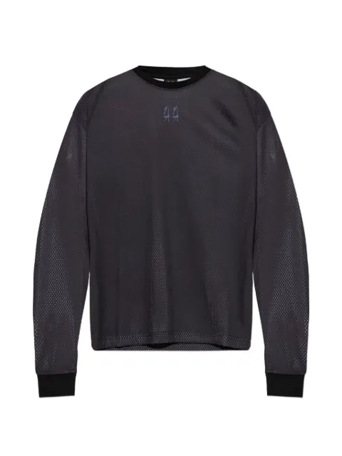 44 LABEL GROUP graphic-print mesh T-shirt
