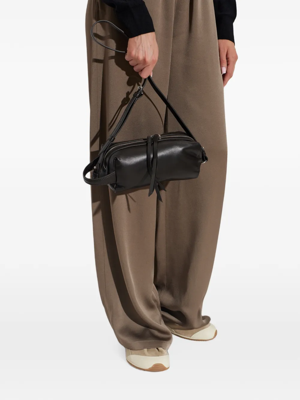 LEMAIRE small care bag in nappa lambskin Bruin