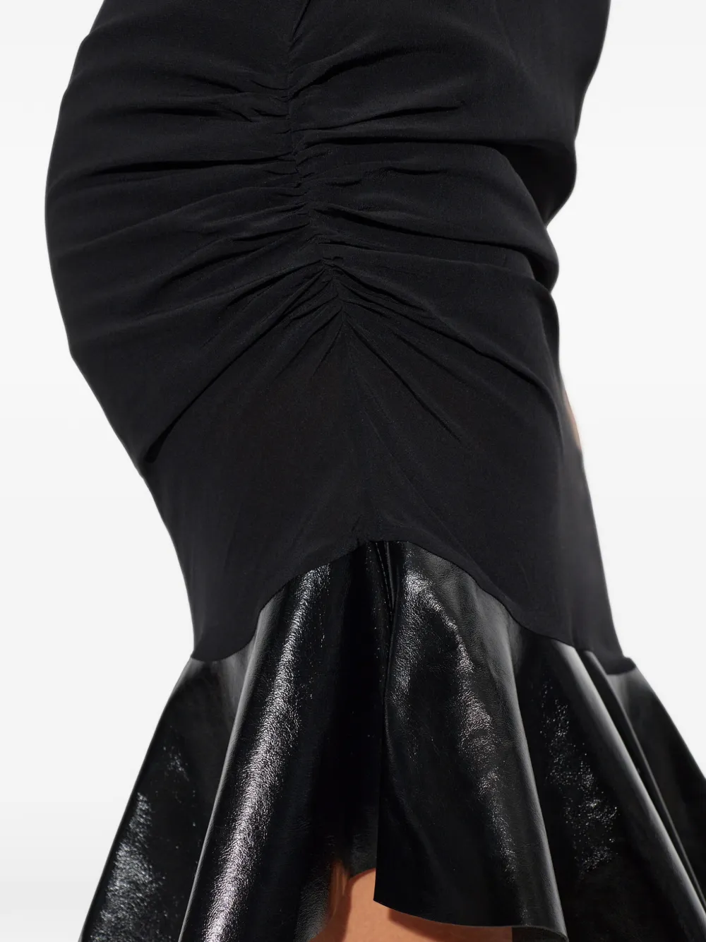 IRO Florence strapless mini-jurk met ruches Zwart