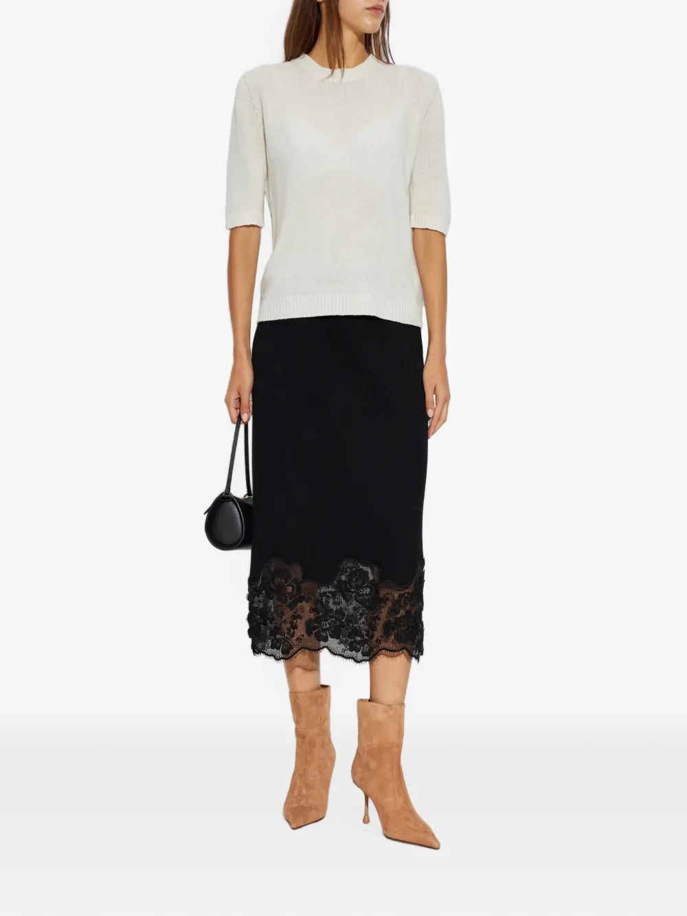 Fabiana Filippi Kasjmier T-shirt Wit