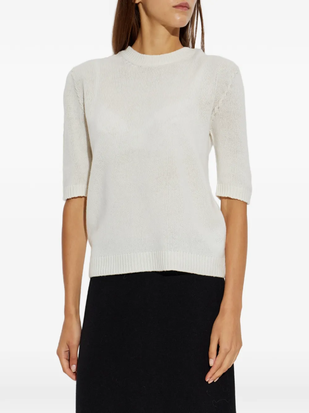 Fabiana Filippi Kasjmier T-shirt Wit