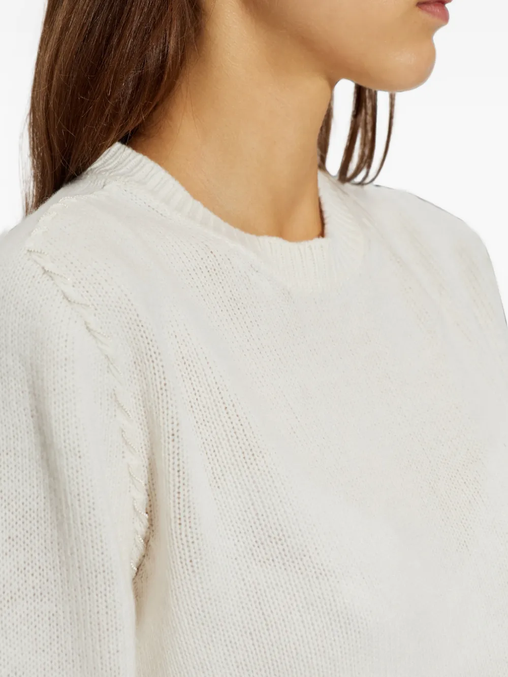 Fabiana Filippi Kasjmier T-shirt Wit