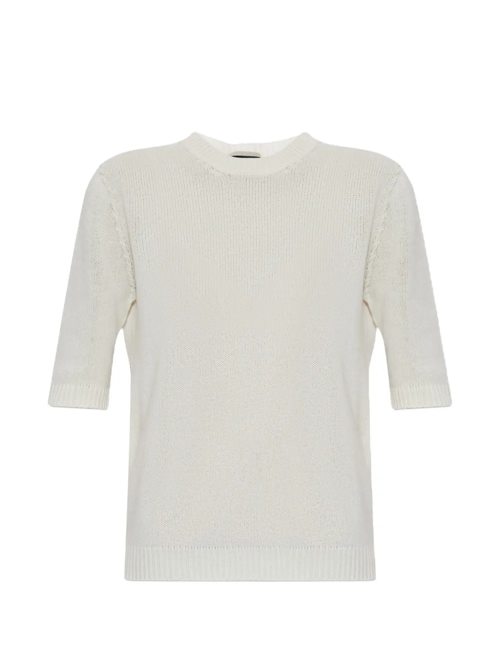 Fabiana Filippi short-sleeve cashmere T-shirt - Bianco