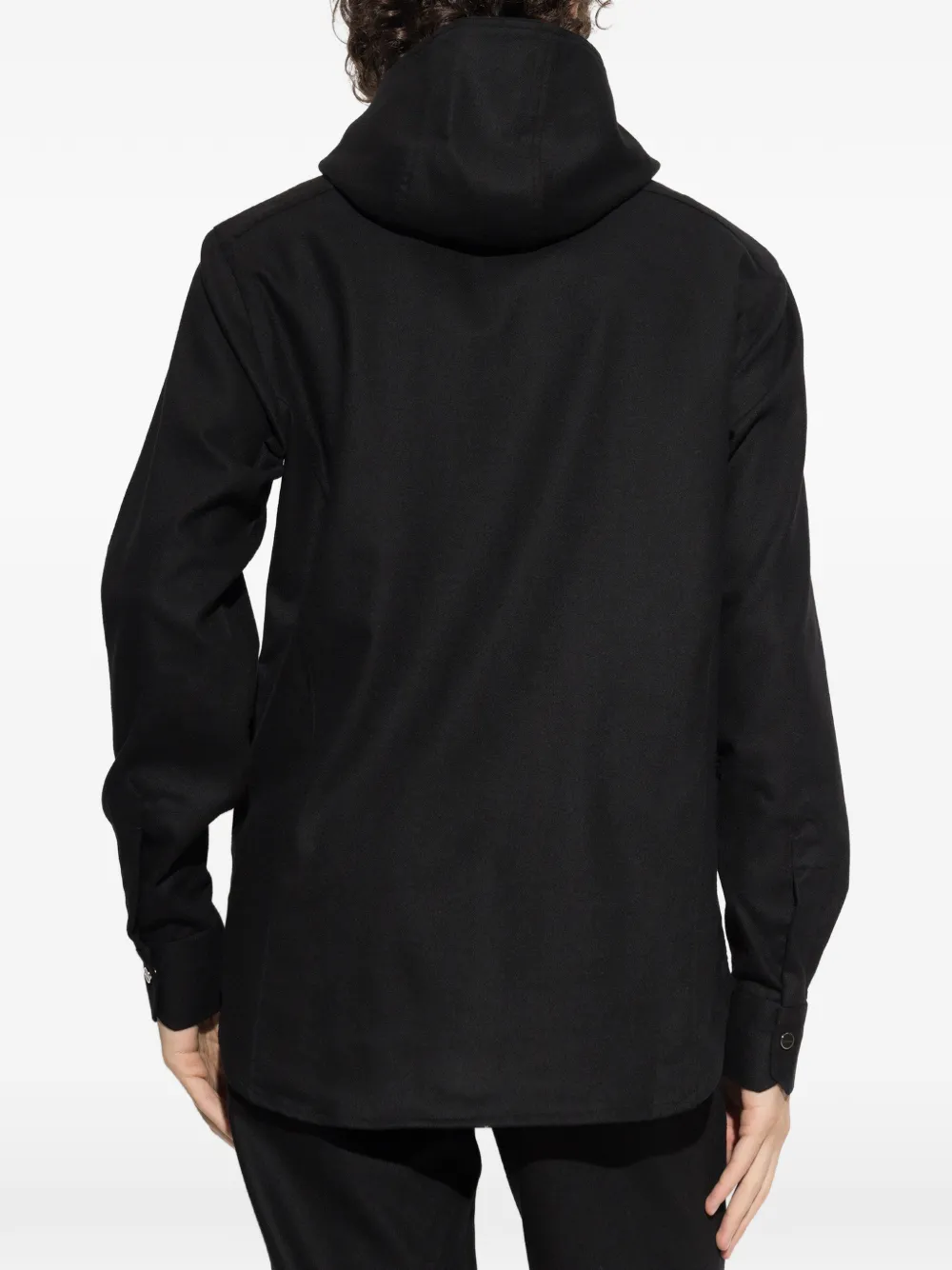 Kiton Overhemd met capuchon Zwart