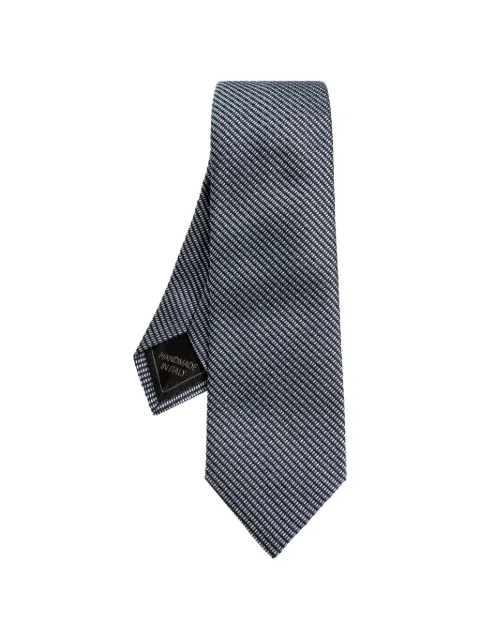 Brioni patterned silk tie