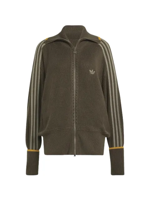 adidas Firebird logo-embroidered cardigan