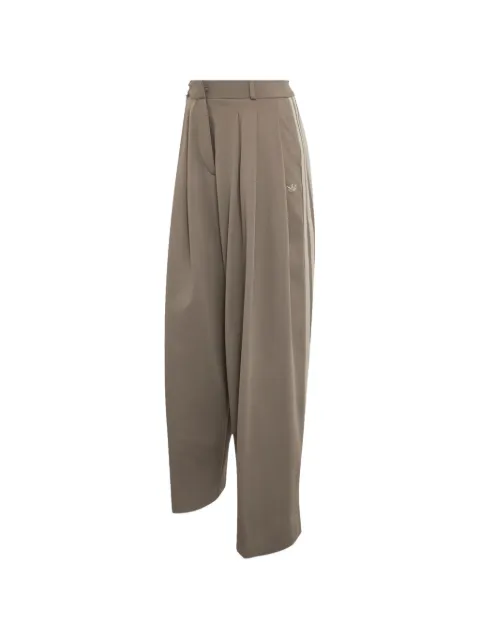 adidas pleated side-stripe palazzo pants