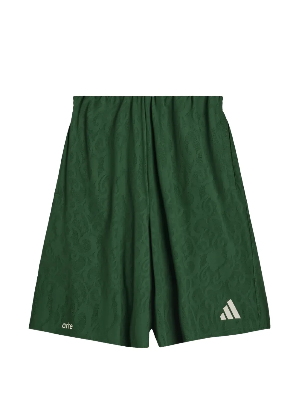 adidas x Arte Antwerp logo-embroidered lace football shorts Groen