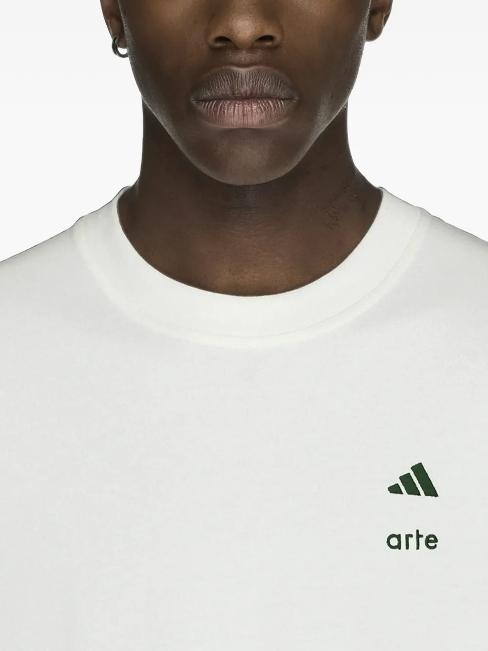 adidas x Arte Antwerp graphic-print logo-embroidered T-shirt Wit