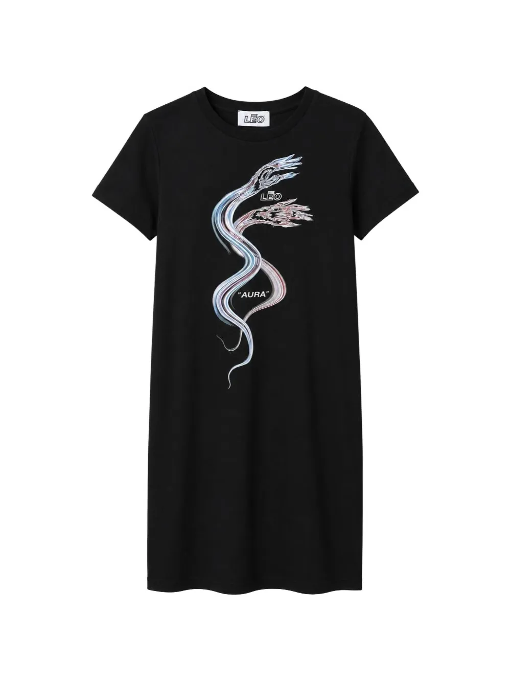 LĒO Psyche Dragon graphic-print T-shirt mini dress