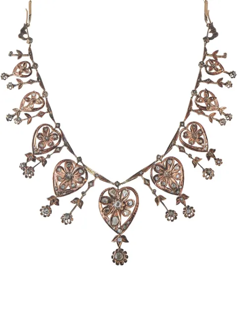 LB Exclusive diamond floral necklace