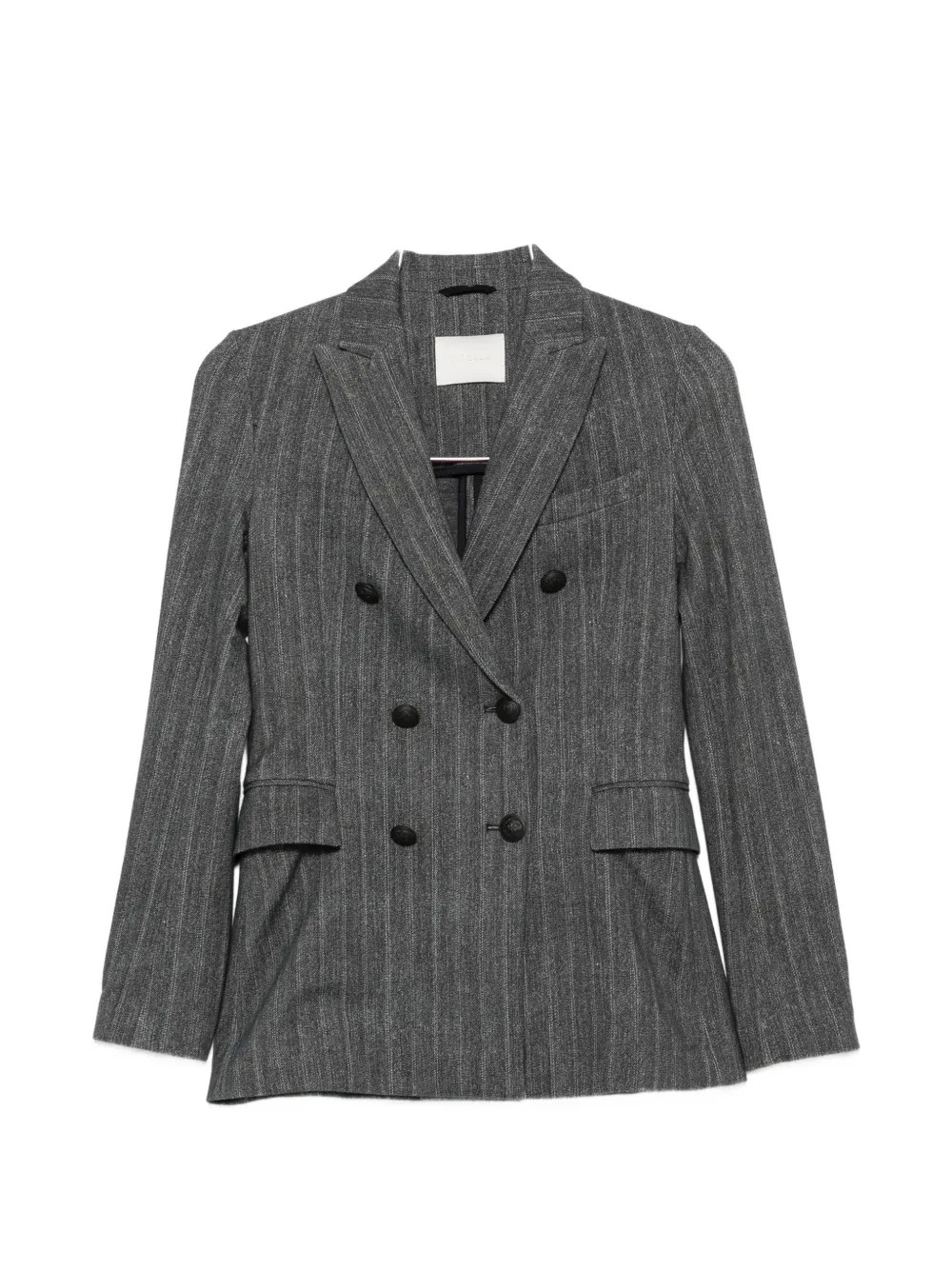 Circolo 1901 pinstripe-patten double-breasted blazer - Grigio