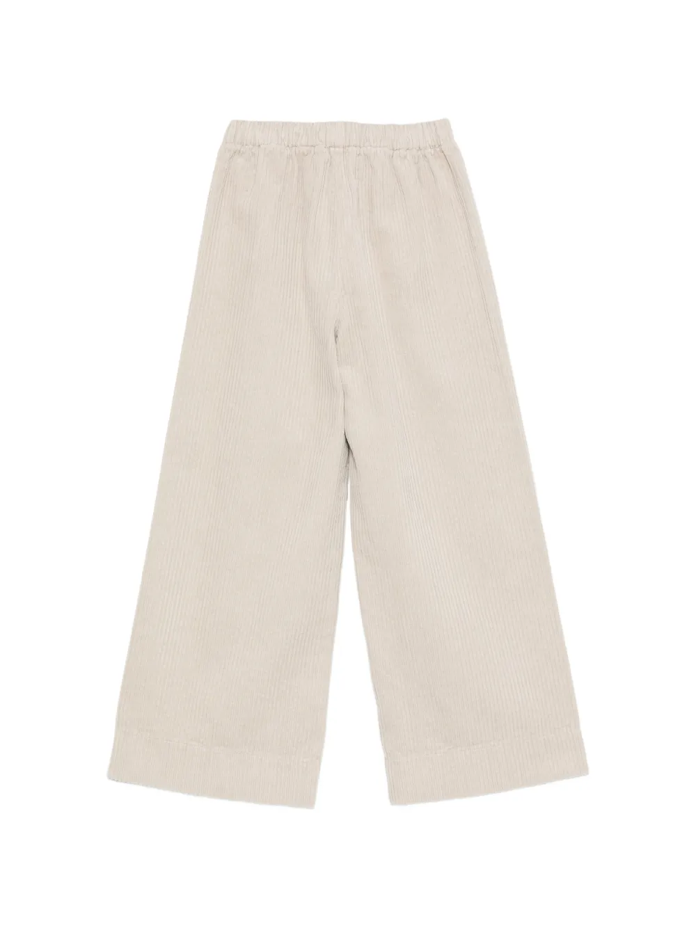 Il Gufo Broek met wijde pijpen en ribfluwelen effect Beige