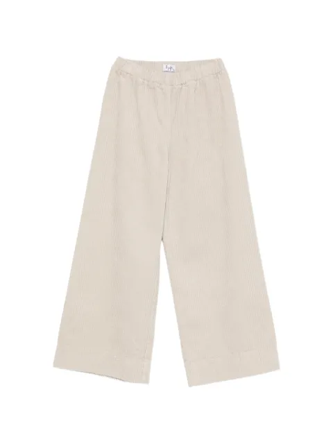 Il Gufo corduroy-effect wide-leg trousers
