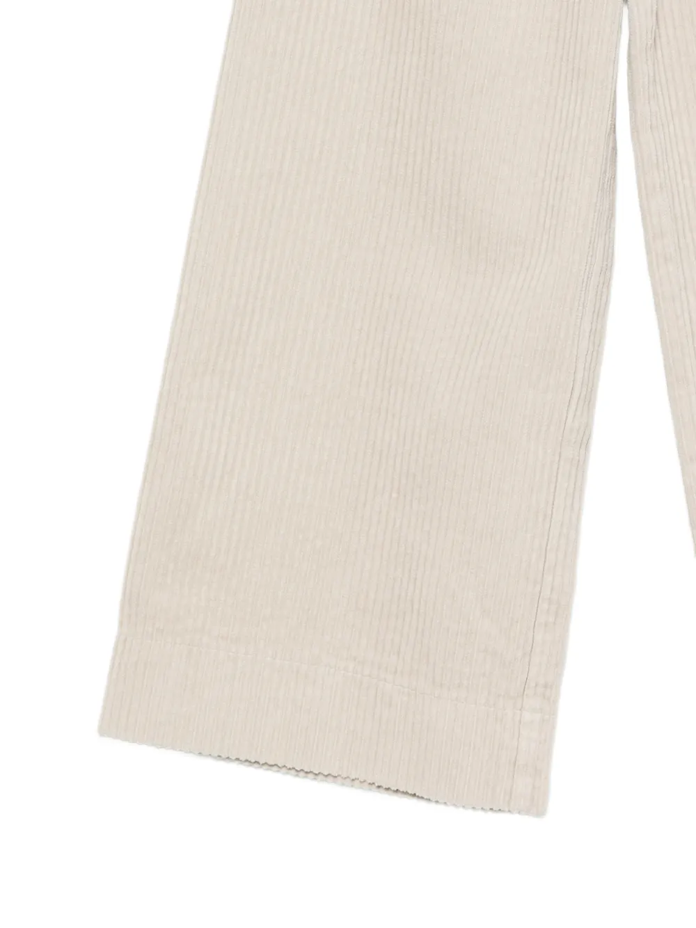 Il Gufo Broek met wijde pijpen en ribfluwelen effect Beige