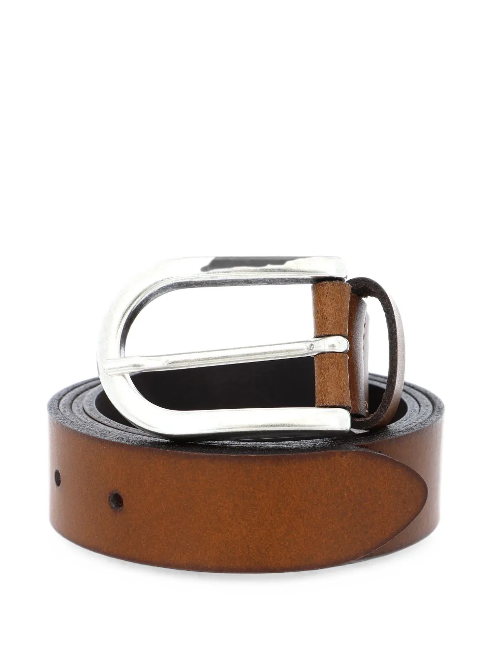 BGM LABEL buckle-fastening leather belt - Marrone