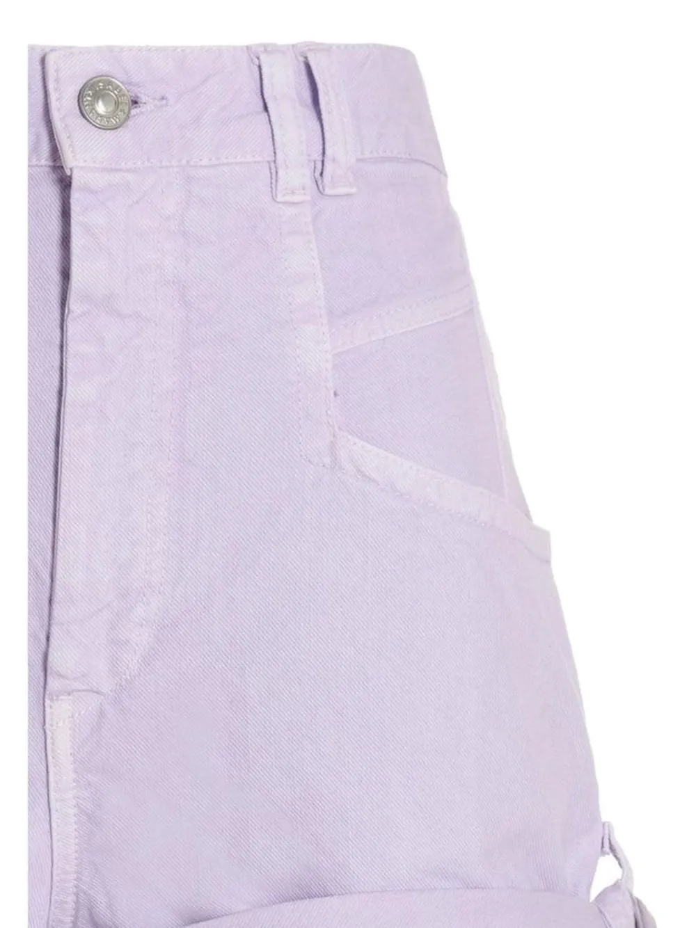 ISABEL MARANT Shorts met strik aan de zijkant en omslag Paars