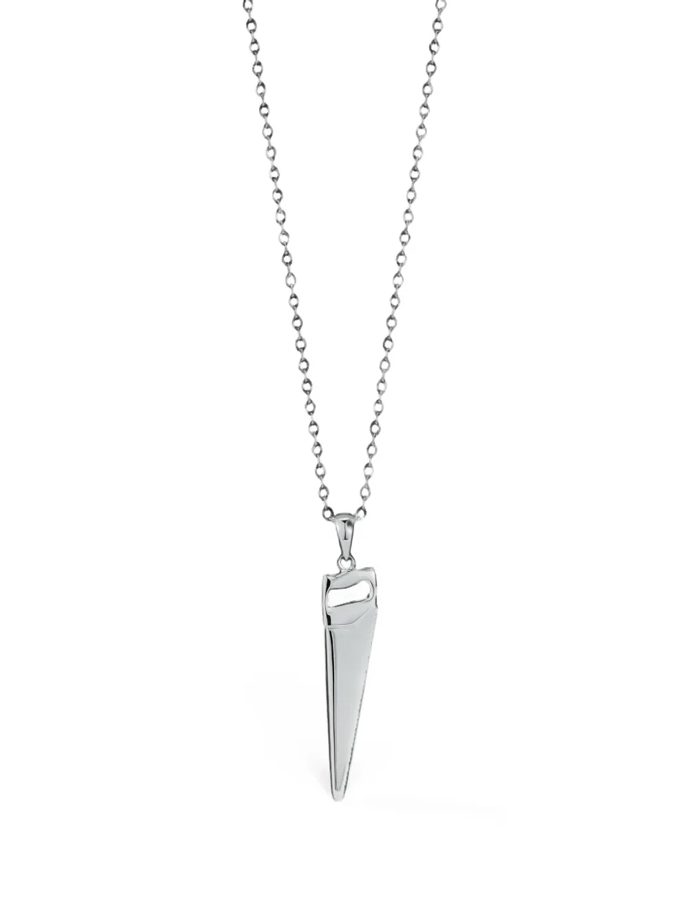 MATTEO saw-pendant necklace - Argento