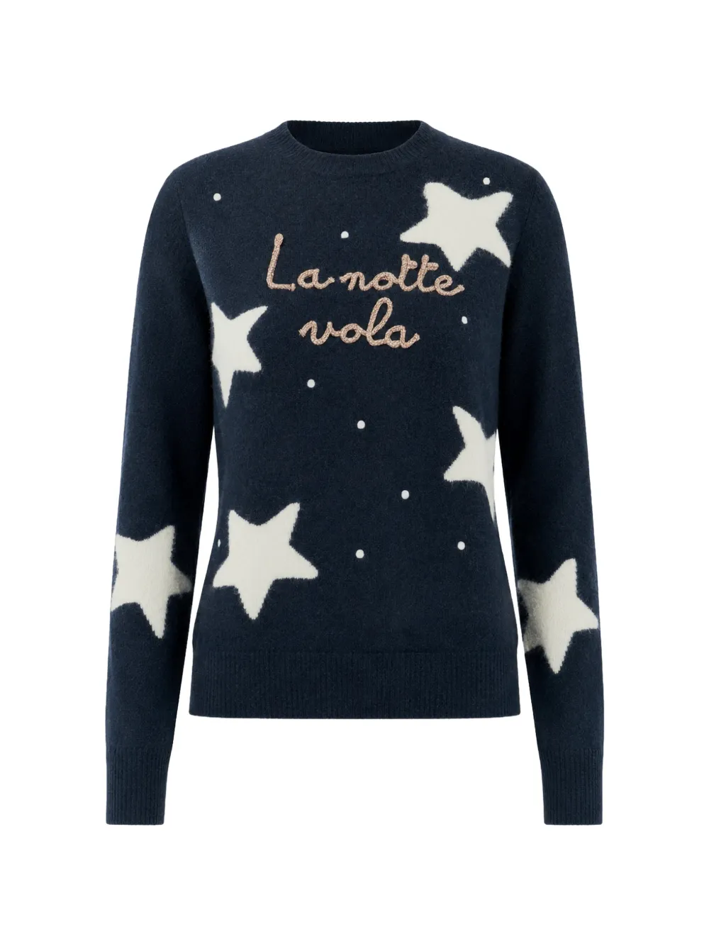 MC2 Saint Barth star-intarsia embroidered sweater