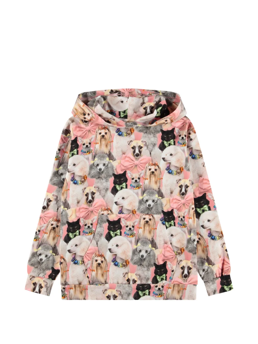 Molo Rhona dog-print hoodie - Rosa