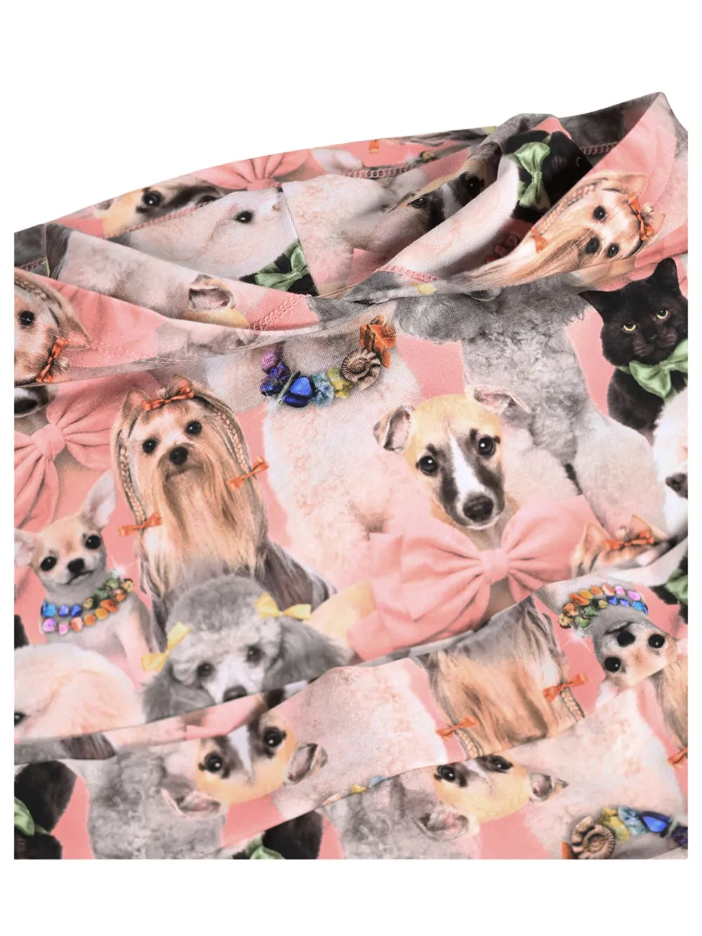 Molo Rhona hoodie met honden-print Roze