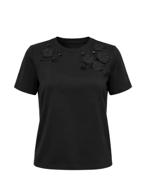 ELENA MIRÒ camiseta con aplique floral