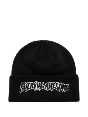 Chrome Hearts logo-embroidered Beanie | Black | FARFETCH AU