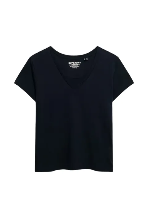 Superdry Studios slub-texture V-neck T-shirt