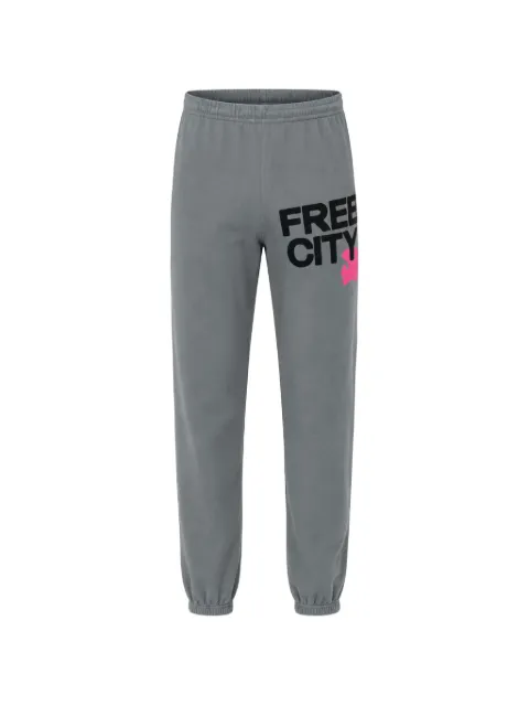 FreeCity logo-print elasticated track pants