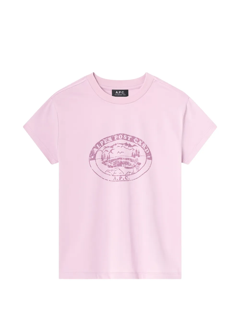 A.P.C. graphic-print cotton T-shirt - Rosa