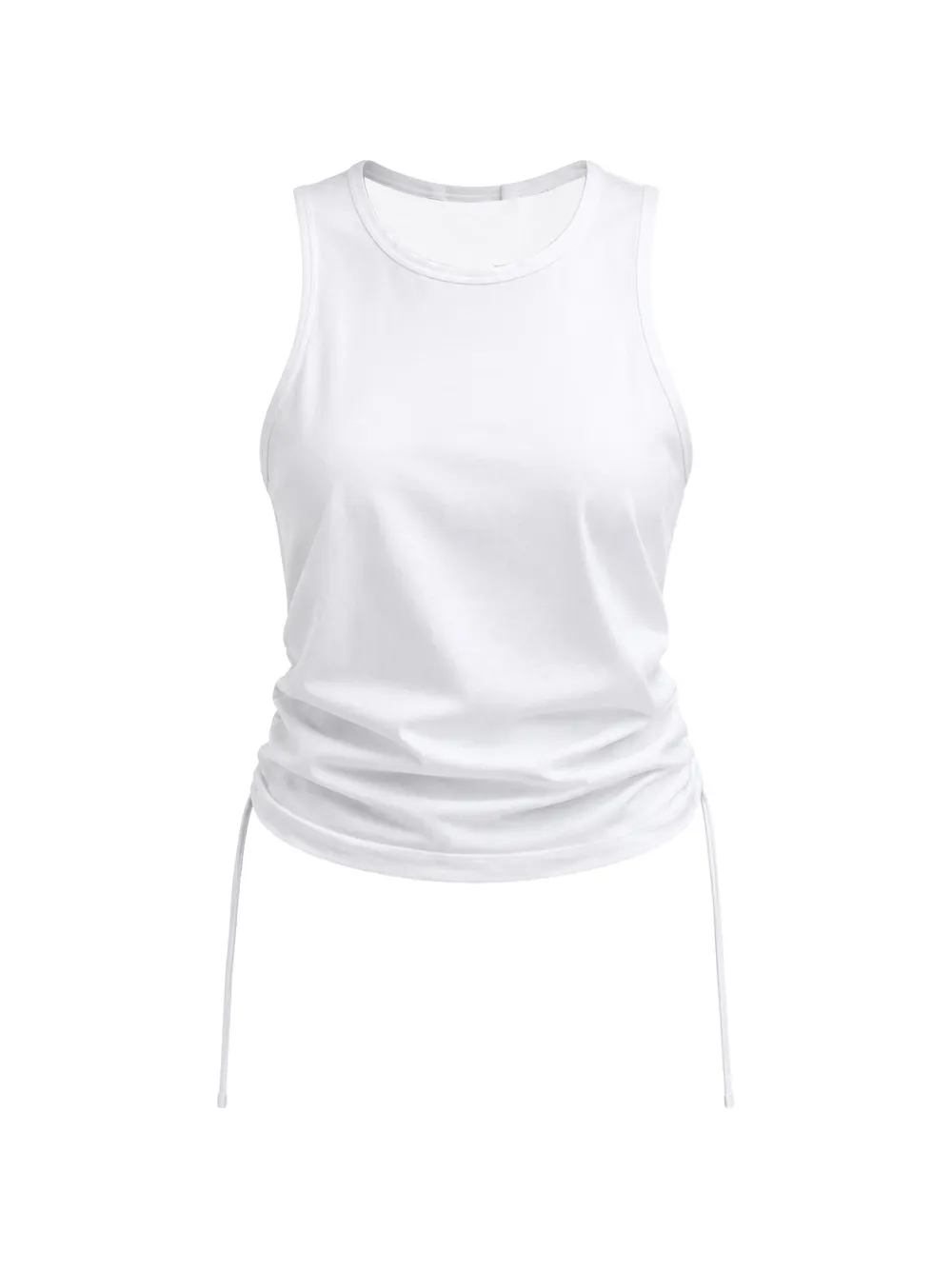 Tibi shirred-back tank top - Bianco