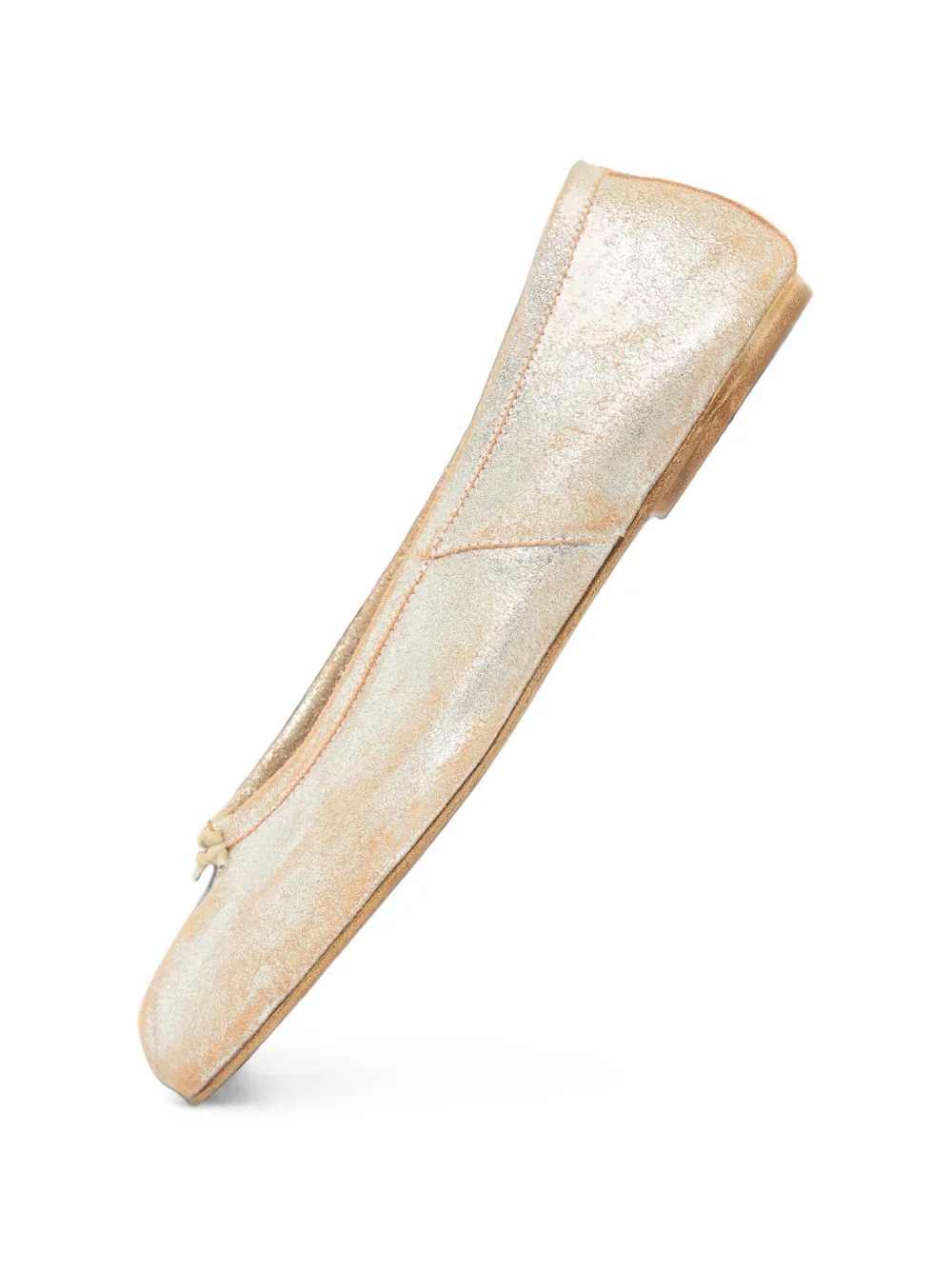Maison Margiela Tabi New Ballerinas In Gold