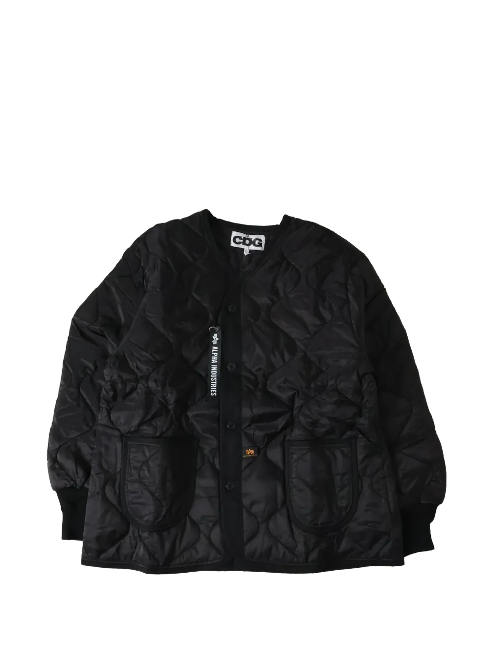 CDG x Alpha Industries quilted logo-print jacket
