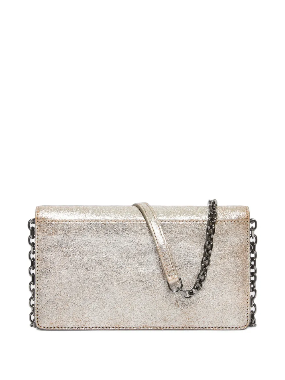 Maison Margiela Four Stitch portemonnee met ketting Zilver