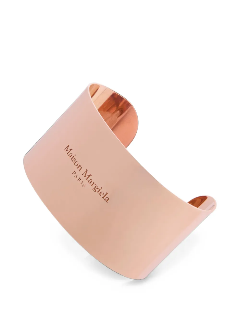 Maison Margiela logo wide cuff bracelet - Rosa