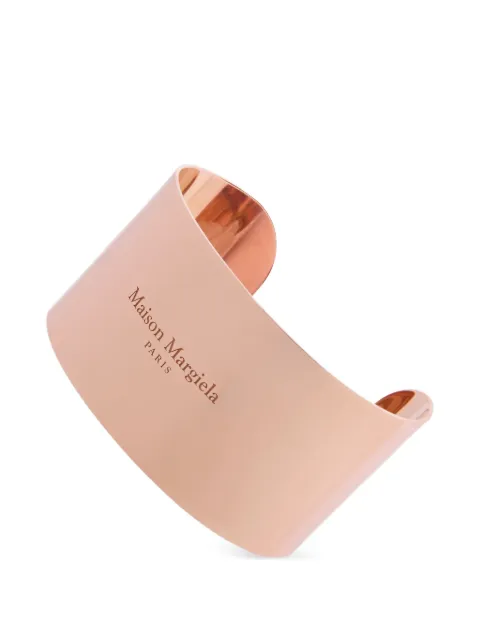 Maison Margiela logo wide cuff bracelet