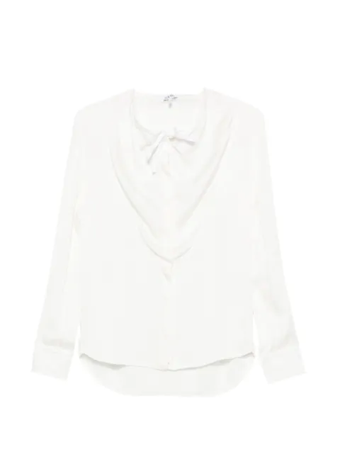 LOEWE draped tie-fastening blouse