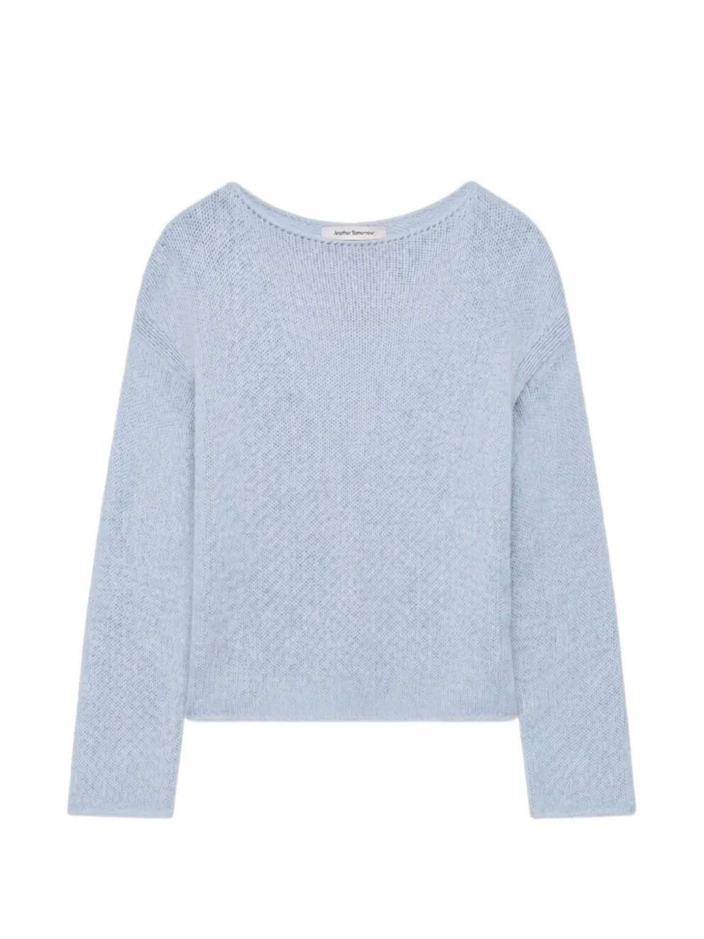 Another Tomorrow draped knit sweater