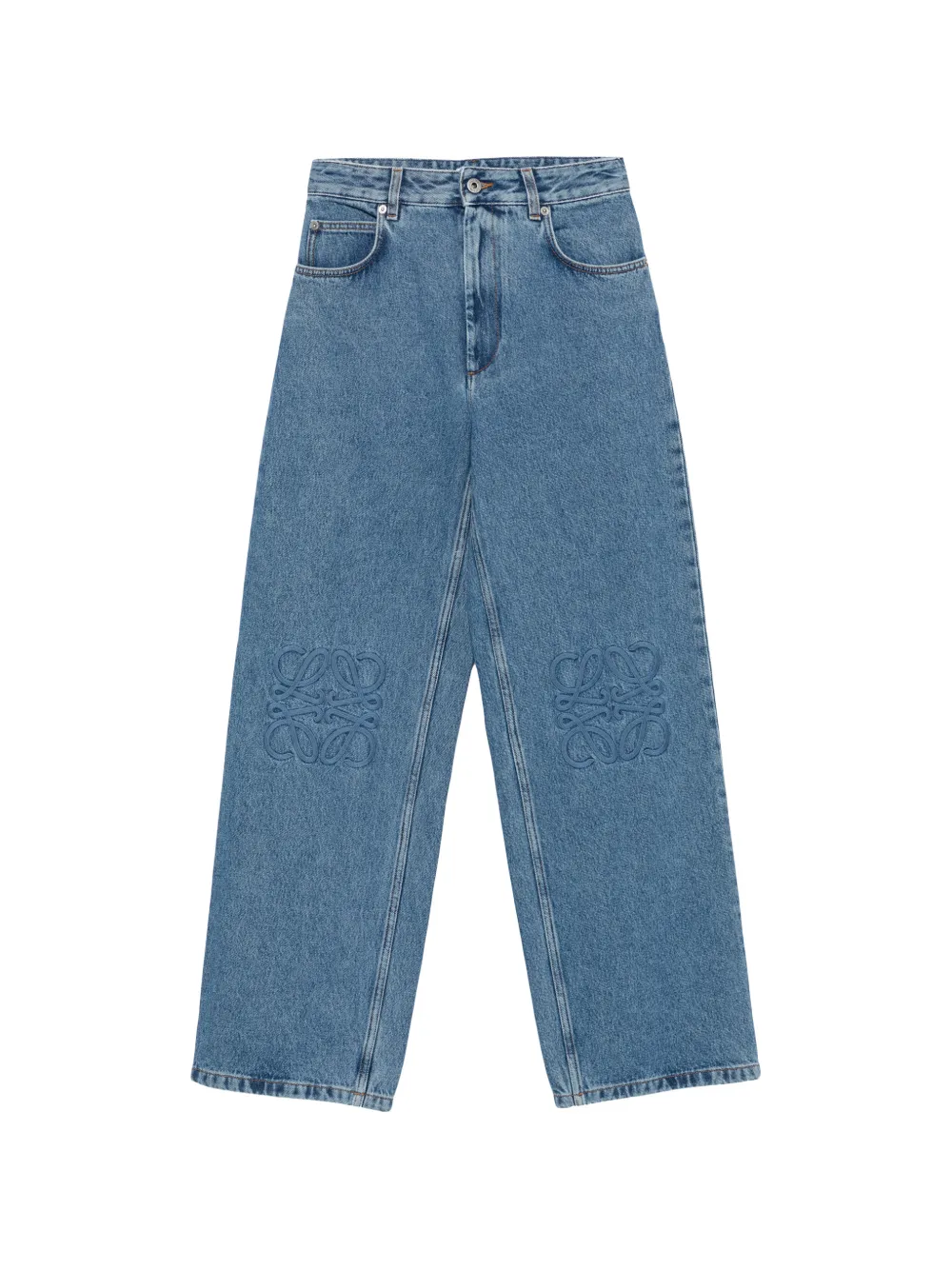 LOEWE Anagram baggy jeans - Blu