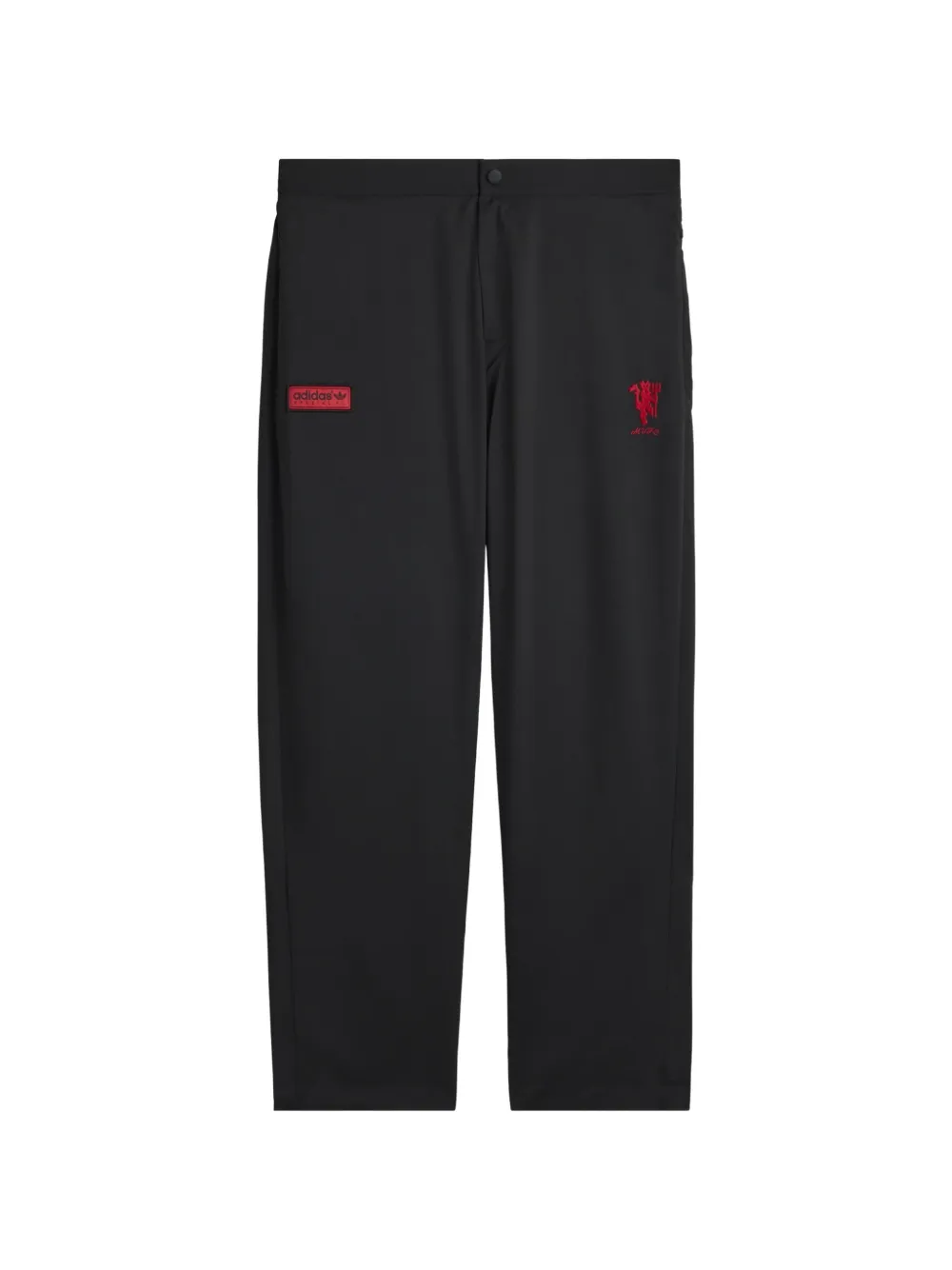 Adidas Jeans met geborduurd logo en wijde pijpen Zwart