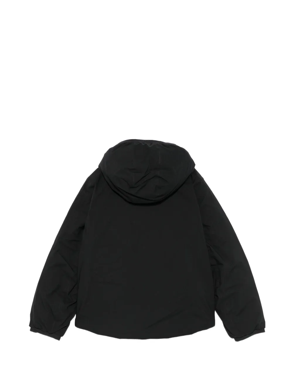 K Way Kids hooded zip-up bomber jacket Zwart