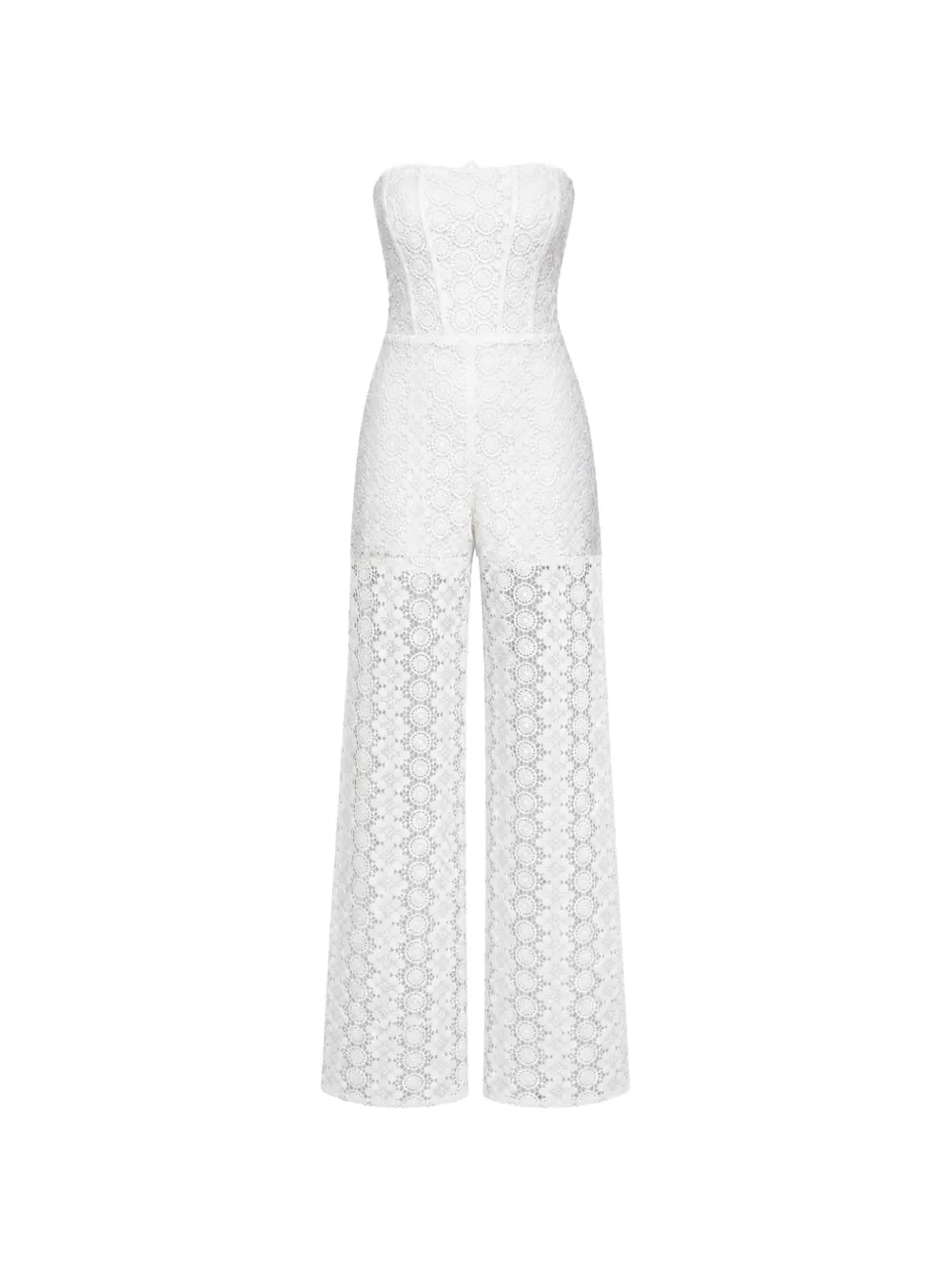 GUESS USA Elle lace jumpsuit - Bianco