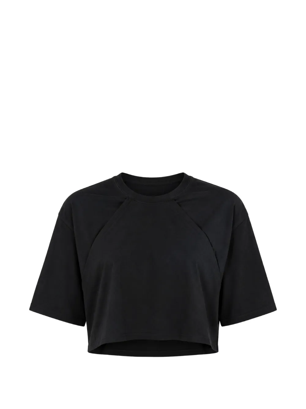 LITKOVSKA pleated cropped T-shirt