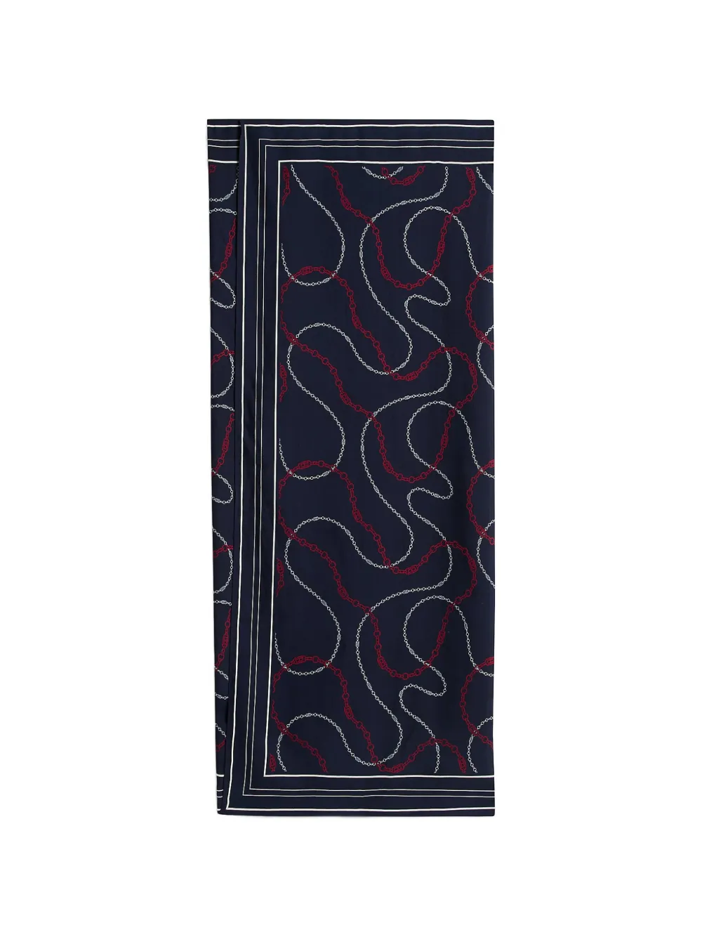 Tommy Hilfiger chain-print beach cover-up - Blu