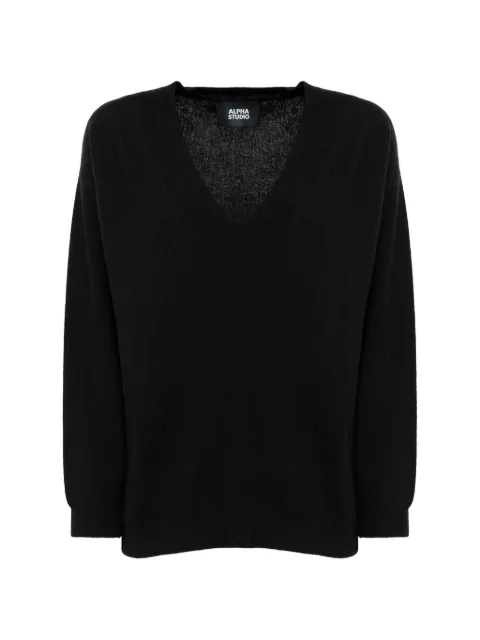 ALPHA STUDIO jersey con cuello en V
