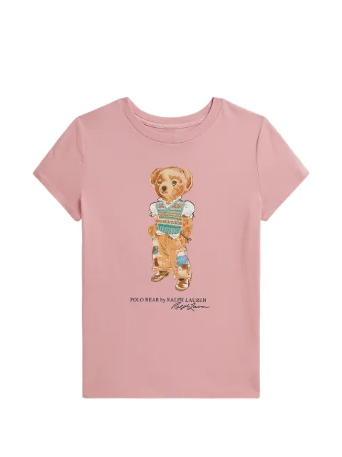 POLO RALPH LAUREN KIDS Polo Bear cotton jersey T-shirt