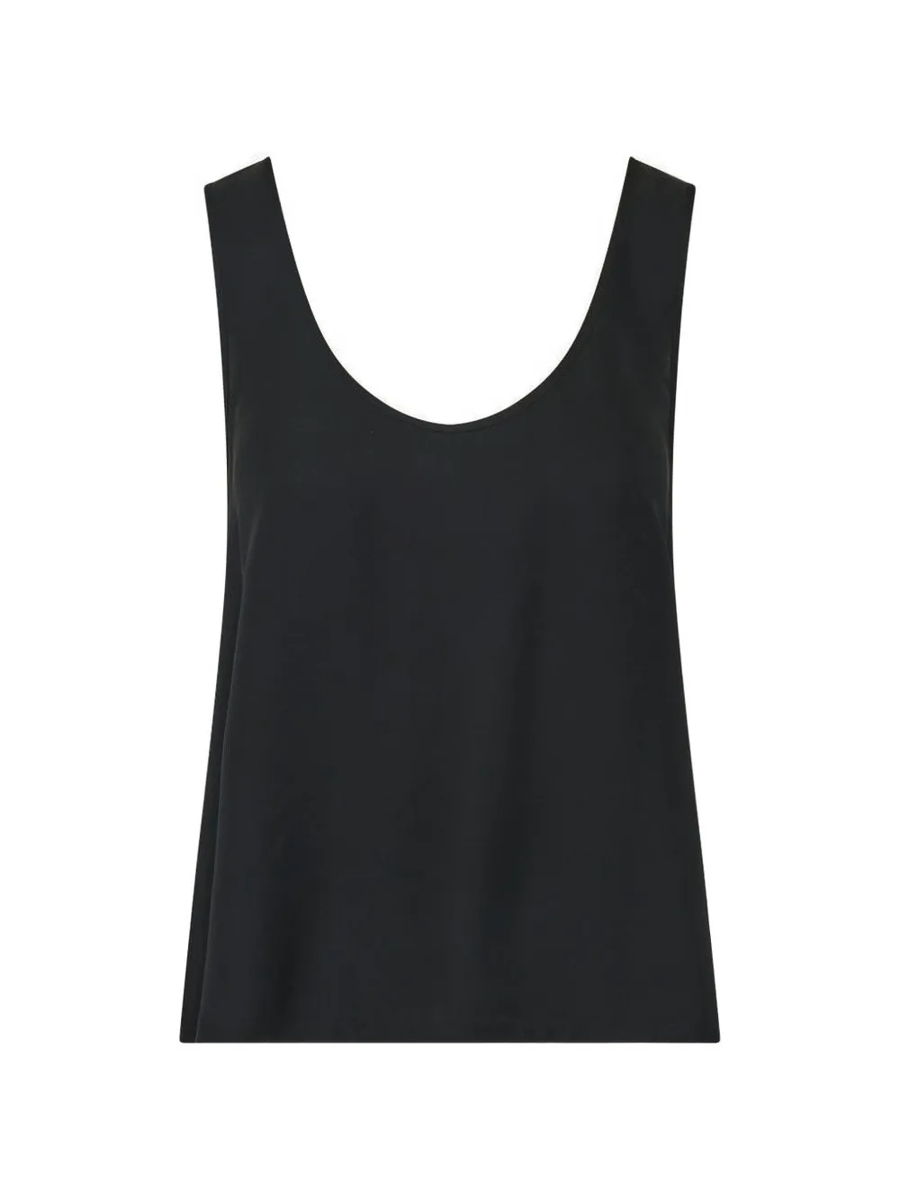 PATRICK ASSARAF silk scoop-neck tank top - Nero