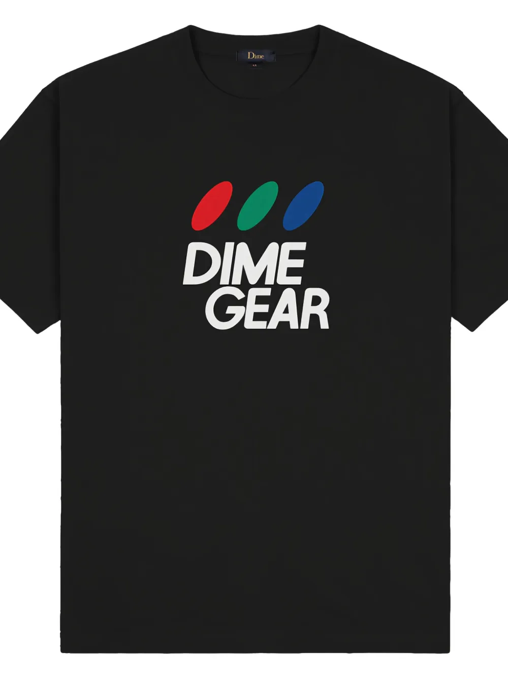 dime Katoenen T-shirt met logoprint Zwart
