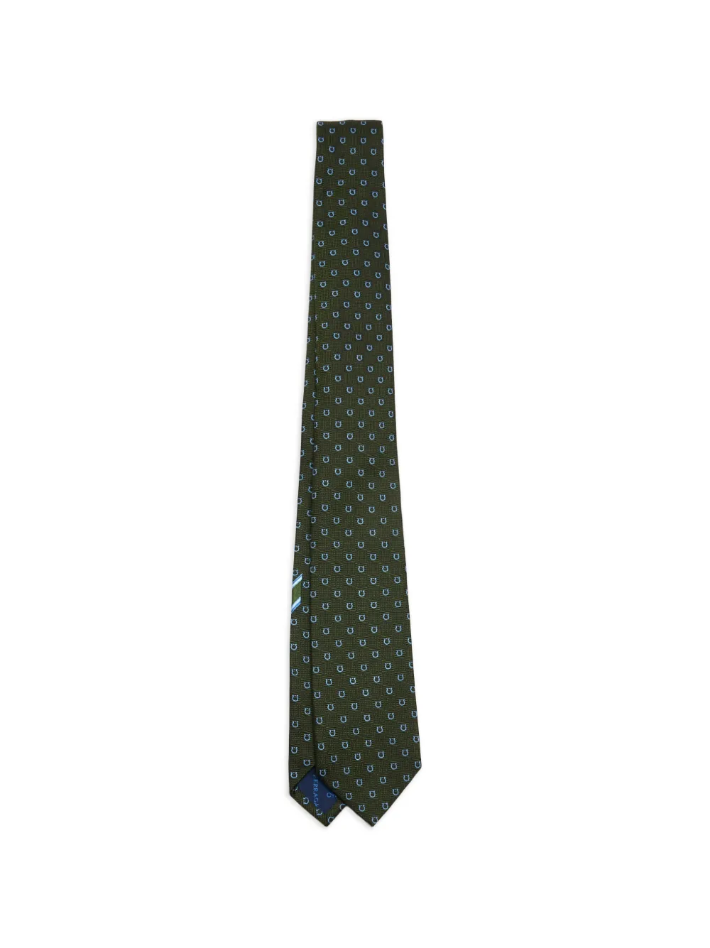 Ferragamo Gancini jacquard tie