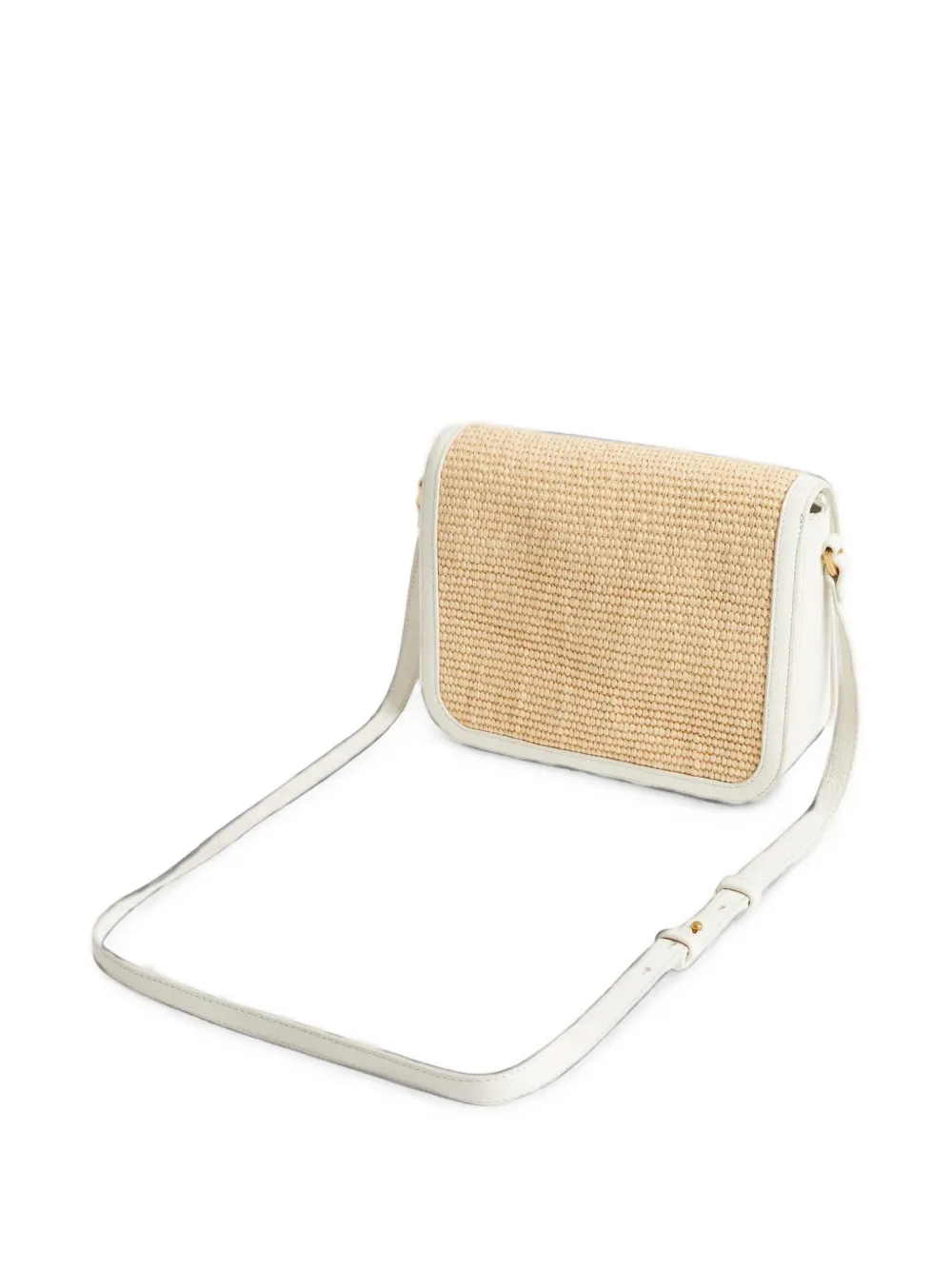 Ted Baker Grote Kkassia heuptas met geweven design en leren afwerking Beige